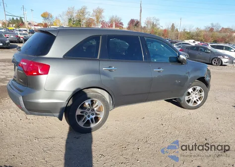 2007 Acura Mdx Technology Package z USA, uszkodzony, nr VIN 2HNYD28357H550358
